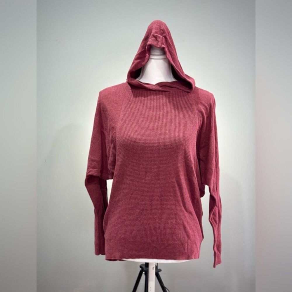 Clearance! Burgundy Cynthia Rowley Hooded Knit Top Size S EUC